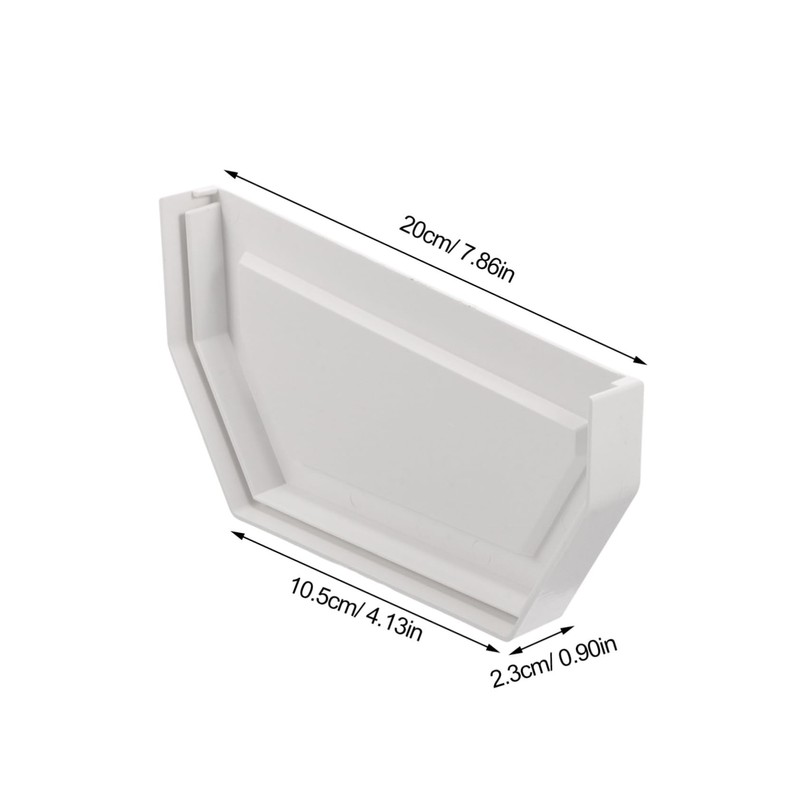 KONTONTY Gutter Parts Accessories Gutter End Caps Downspout End Cover