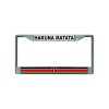 DIGIART KENYA KENYAN FLAG HAKUNA MATATA Chrome Metal Car License