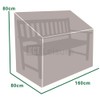 KCT Weatherproof Outdoor Garden Bench Cover - 3 Seater