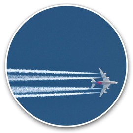 2 x 30cmVinyl Stickers - Airplane Plane Jet Pilot Decals for Car Van Luggage Scrap Book Fridge #2114