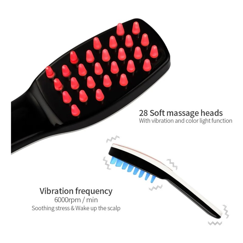 Peine Masaje Eléctrico Para El Cuidado Del Cuero Cabelludo