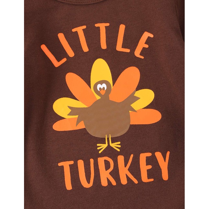 My First Thanksgiving Outfit Infant Baby Boy Letter Printed Romper
