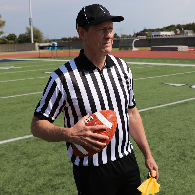 Murray Sporting Goods Referee 4-Piece Bundle - Referee Shirt, Hat,