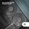 MARSGAMING MF-NCLX2, Kit 2 x Ultra Quiet 120 mm Fan,