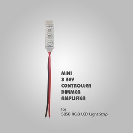 LED Strip IR Remote Dimmer for RGB LED Strip Light 5050 3528-3 Keys - 5 Pieces