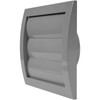 Gray Exhaust Hood Vent 4'' Inch with Built-in Pest Guard