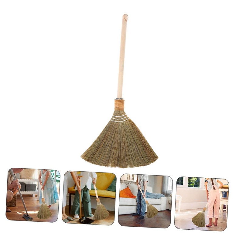 COLLBATH Multi-Purpose Sweep Broom Long Handle for Floor Cleaning Vietnamese