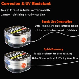 SILHOL 200M Clear Monofilament Fishing Line, 0.5mm Diameter, 13.6kg Strength, Invisible Nylon Leader Line for Freshwater and Saltwater