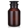 Kestun Glass Bottle,Lab Wide Mouth Reagent Bottle,Amber Glass Reagent Bottle,500ml