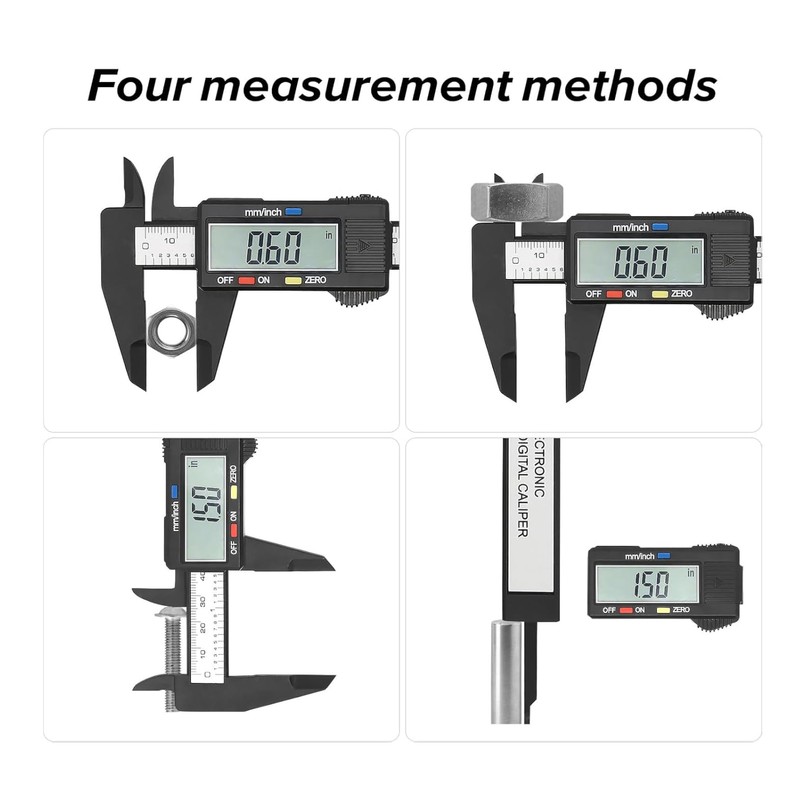 Large LCD Screen Digital Caliper, 150mm Caliper Measuring Tool, Inch/Millimeter
