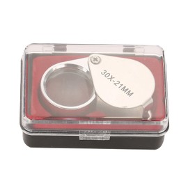 Lupa De Bolsillo Plegable, Lupa Portátil 30X / 20X Lupa De Bolsillo Plegable Lupa De Joyería De Concha En Forma De Lágrima Para Lectura De Verificación De Joyería(30 Veces)