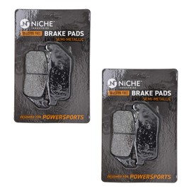NICHE Brake Pad Set for Harley-Davidson Sportster 1200 883 Iron 42831-04A Front Semi-Metallic 2 Pack