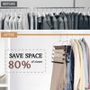 SINDAX Pants Hangers Space Saving - 6Pack, 5 Layers Space
