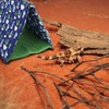 MiOYOOW Reptile Sleeping Bed, Soft Foldable Reptile Tent Bearded Dragon