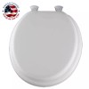 Mayfair Padded Toilet Seat, Cushioned Soft Vinyl over Wood Core