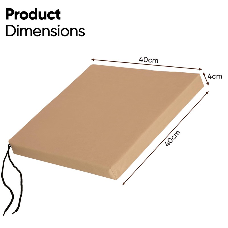 ASAB Waterproof Seat Pads for Dining Chairs Anti Slip Surface