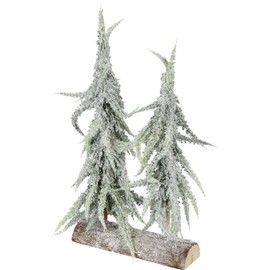 Artificial Mini Christmas Tree Iced and Snowed on Wooden Base Artificial Snow Small Christmas Tree Table Decoration Tree Artificial Fir Small White Christmas Tree Christmas Decoration Artificial Fir