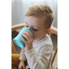 otterlove Silicone Baby & Toddler Training Cup - Pediatric OT Approved - 100% Platinum Pure LFGB Silicone - Unbreakable - Plastic Free - Tiny Cup Perfect for Baby Led Weaning