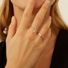 MYYOII Silver Initial Ring for Women Dainty Initial Heart Non