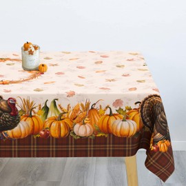 uwdfnwuif - Mantel de calabaza para otoño y cosecha de otoño, decoración de comedor, 60 x 102 pulgadas, rectangular