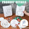 TecUnite 13 Pcs Christmas Sip and Paint Kit for Adults