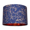 Modern Navy Midnight Blue Cotton Fabric 12" Lamp Shade with