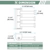 Suyar Towel Hooks for Bathroom, SUS 304 Stainless Steel Robe
