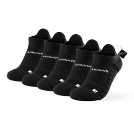 Rahhint 5 Pack Short Running Socks, black, 42 - 47