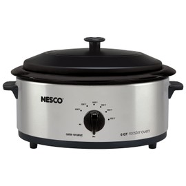 NESCO 4816-25 Electric Roaster, standard, Silver