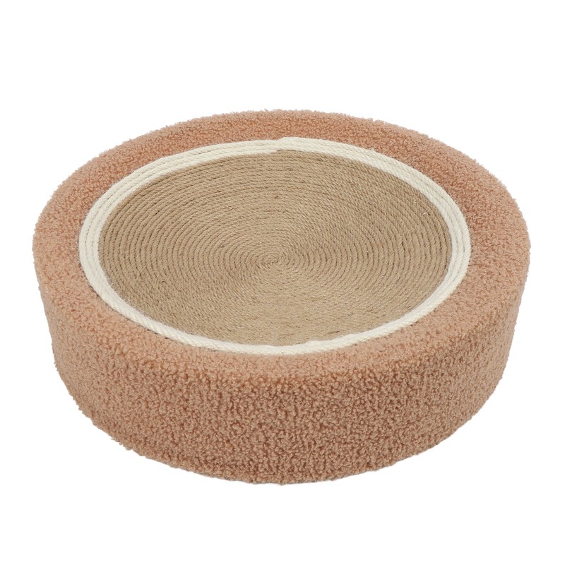 Round Cat Scratcher Ergonomic Cat Scratching Lounge Bed Sisal Cat