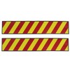 Sourcingmap 2 Pcs Car Decoration Yellow Red Stripe Print Reflected