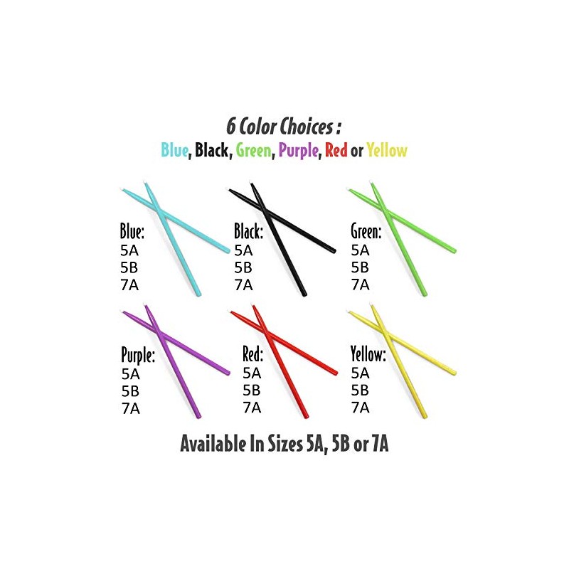 Performance Plus Practice Nylon Tip Wood Drumstick Red-Size 5A (P5AR)