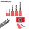AYCHOLIZ 3/16" Carbide End Mill Bits Set for Alloy &