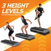 Saicool Adjustable Workout Aerobic Stepper, Exercise Step Platform Trainer with