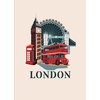 ASVP Shop London Skyline Pop Up Card, Handmade 3D Greeting