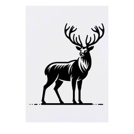 'Majestic Stag' Temporary Tattoo - Water Resistant, Skin-Safe, Non-Toxic Transfer (TO00073113)