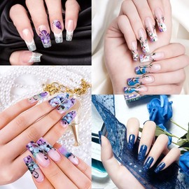 500 x False Artificial French Nail Kit Coffin, Ballerina Pointy Nail Art Acrylic Tips + Glue 10g + Nail File Nail extension Kit White Clear Natural fake nails with glue (KIT 13 CLEAR TIPS)