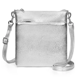 befen Genuine Leather Cross Body Bag Women Small Shoulder Bags for Women Silver Handbags for Women Travel