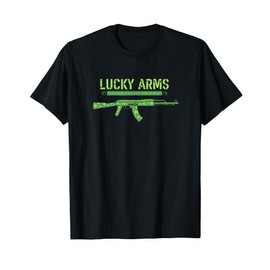 Lucky Arms Shamrock St. Patrick's Day 2nd Amendment T-Shirt