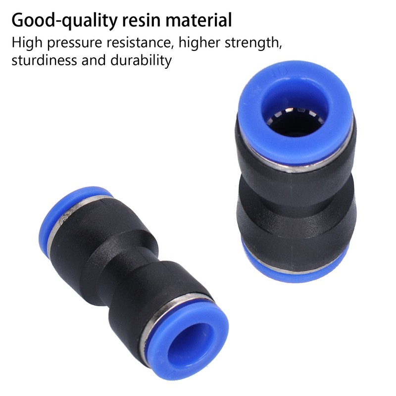 50Pcs Straight Pneumatic Connector Push to Connect Fittings for PU-10