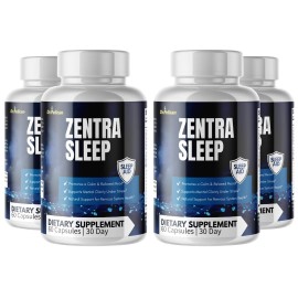 Pelican Vitamins Zentra Sleep- Sleep & Brain Support- 4 Bottles- 240 Capsules