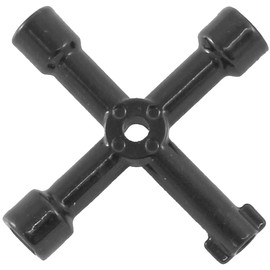 Dekton 4 Way Utility Key-Universal Cross Key For Radiators, Gas, Electric, Water Meters| Multi-functional Key Wrench For Valves, Cabinets, Stopcocks| Durable Metal For Home, Office, Industrial Use
