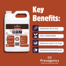 Liquid Compost | (1 Gallon) | Worm Tea with Trace Minerals, Vitamins, and Aerobic Microbes | Improves Soil Health, Mobile Microbes, and Enhance Nutrient Uptake