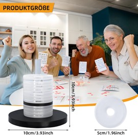 Connextion Schocken Set Shock Cutlery with 14 Acrylic Discs and Stand, Shock Cutlery for Shocks Game Puzzle Jule Meiern Maxen Mortars Black and White