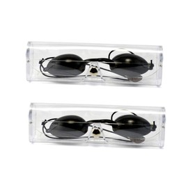 GOSONO Laser Safety Goggles IPL Protective Glasses Soft Eyepatch for Beauty Clinic Patient Black Carbon Doll Opt E Light Eyecup