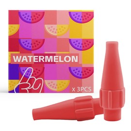 Whipped Cream Dispenser Nozzle For Cream Whipped Charger Plastic Whipped Cream Dispenser Replacement Parts Watermelon Flavor,3 Pack