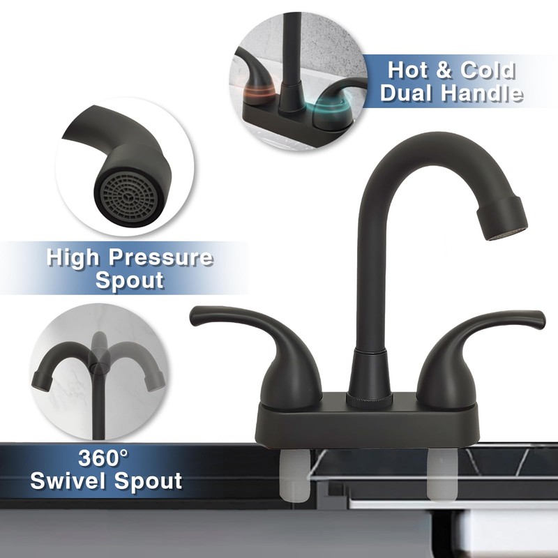 JAMESVAN RV Bathroom Faucets, RV Kitchen Sink Faucet Replacement with