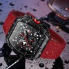 Mini Focus Mens Watches 3ATM Waterproof Chronograph Movement Watches with