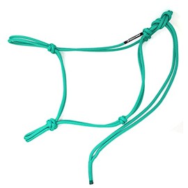 Knotty Girlz 2 Knot Rope Horse Halter (Turquoise, Weanling)
