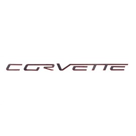 1x Corvette C6 Rear Fills Inserts Letters Lettering Emblem 3D Badge Sticker Fit for 05-13 C6 (Black Red)